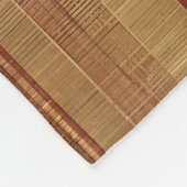 トレンディーブルゴーニュ金ゴールドラグジュアリーリネンコレクション フリースブランケット (角)