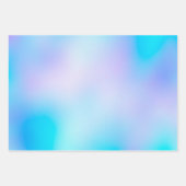 トレンディーブルーとパープルの抽象芸術のUnicornグラデーション ラッピングペーパーシート (正面2)