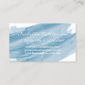 トレンディーブルーウォーターカラー 名刺 (裏面)
