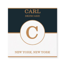 トレンディーブルーゴールディッシュ美しいサロンモノグラム