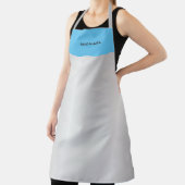 トレンディーブルーシルバーグレーモダンプロフェッショナル エプロン (インサイチュ)