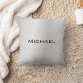 トレンディーブルーシルバーグレーモダンプロフェッショナル クッション (ブランケット)