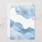 トレンディーブルーシルバーゲート卒業 招待状 (裏面)