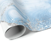 トレンディーブルーシルバーゲート ラッピングペーパー (ロールコーナー)