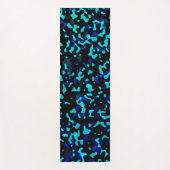 トレンディーブルーシーグレンカモフラージュ ヨガマット (正面)