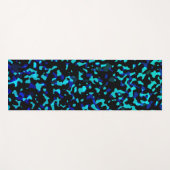 トレンディーブルーシーグレンカモフラージュ ヨガマット (正面(横))