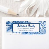 トレンディーブルートワール差出人住所ラベル ラベル (インサイチュ)