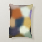 トレンディーブルーパープルオレンジベージュパタスタイリッシューン アクセントクッション (裏面(縦))