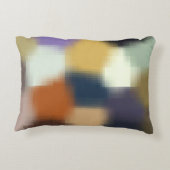 トレンディーブルーパープルオレンジベージュパタスタイリッシューン アクセントクッション (裏面)