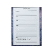 トレンディーブルーピンク食品日食日記 ノートパッド (回転)