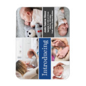 トレンディーブルーフォト紹介男の赤ちゃん  マグネット (縦)