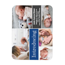 トレンディーブルーフォト紹介男の赤ちゃん  マグネット