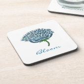 トレンディーブルーフラワー コースター (左側)