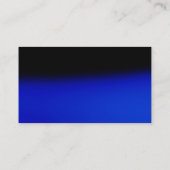 トレンディーブルーブラックシックモノグラムビジネスカード 名刺 (裏面)