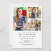 トレンディーブルーボウコケット4 PHOTO卒業パーティー 招待状 (裏面)