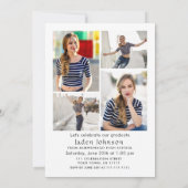 トレンディーブルーボウコケット5 PHOTO卒業パーティー 招待状 (裏面)