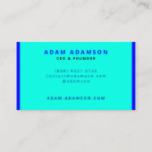 トレンディーブルー創業者CEOオーナー 名刺 (裏面)