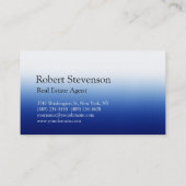 トレンディーブルー実在ホワイト代理店名刺 名刺 (裏面)