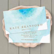 トレンディーブルー抽象芸術水彩