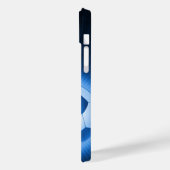 トレンディーブルー白熱［赤熱］光を放つサッカー |スポーツ最高のギフト Case-Mate iPhoneケース (裏面 / 左)