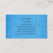 トレンディーブルー背景名刺 名刺 (裏面)
