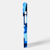 トレンディーブルー迷彩柄抽象芸術パターン Case-Mate iPhoneケース (裏面 / 左)