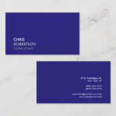 トレンディーブルー魅力的な名刺 名刺 (正面/裏面)