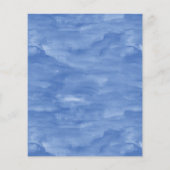 トレンディーブルー&ホワイトカスタムドッググルーミングフライヤー チラシ (裏面)