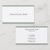 トレンディープエレガントラミニマルインプロフェッショナルお洒落 名刺 (正面/裏面)