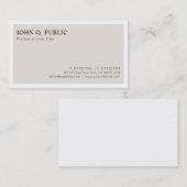 トレンディープスタイリッシュライナモダンミニマルデザインルクセ 名刺 (正面/裏面)