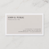 トレンディープスタイリッシュライナモダンミニマルデザインルクセ 名刺 (正面)