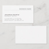 トレンディープミニマルラエレガントインモダンデザイン 名刺 (正面/裏面)