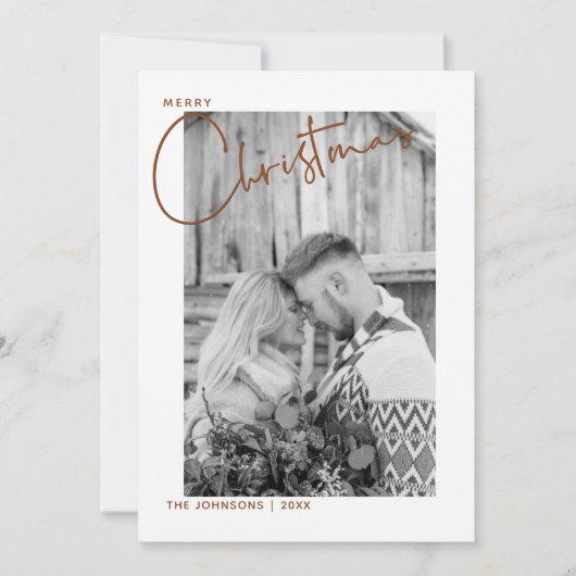 トレンディープレイドメリークリスマススクリプトフォトファースト シーズンカード (正面)