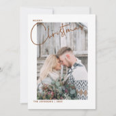 トレンディープレイドメリークリスマススクリプト写真 シーズンカード (正面)