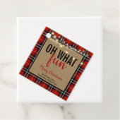 トレンディープレイド |赤と黒のプレイドおもしろいタイポグラフィ フェイバータグ (インサイチュ)