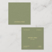 トレンディープレミアムパールモダン仕上げエレガントトップ スクエア名刺 (正面/裏面)