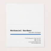 トレンディープレーンクリエイティブミニマモダンリスト 名刺 (外部フラット)