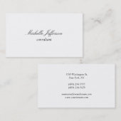 トレンディープレーンシンプル白黒 名刺 (正面/裏面)