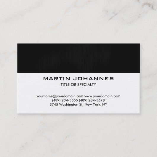 トレンディープレーンシンプル車の名刺 名刺 (正面)