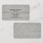 トレンディープレーンスタイリッシュグレーの壁テクスチャ 名刺 (正面/裏面)
