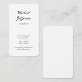 トレンディープレーンモダンミニマルプロフェッショナル 名刺 (正面/裏面)