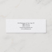 トレンディープレーン魅力的な特モダン別 スキニー名刺 (裏面)