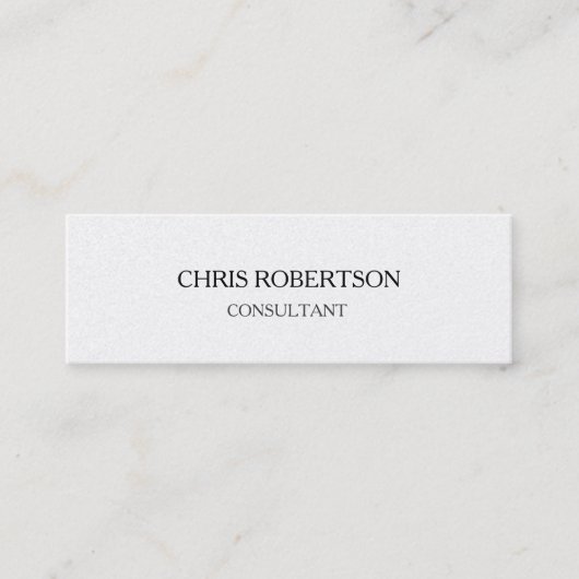 トレンディープレーン魅力的な特モダン別 スキニー名刺 (正面)