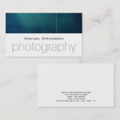 トレンディープレーン・ブルー・ホワイト・アーティスト・ビジネス・カード 名刺 (正面/裏面)