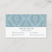 トレンディープロフェッショナルインテリア設計者 名刺 (裏面)