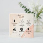 トレンディープロフェッショナルオレンジテラコッタキャンドル気に サンキューカード (スタンド正面)