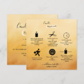 トレンディープロフェッショナルオレンジテラコッタキャンドル気に サンキューカード (正面/裏面)