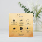 トレンディープロフェッショナルオレンジテラコッタキャンドル気に サンキューカード (スタンド正面)