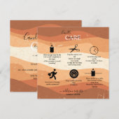 トレンディープロフェッショナルオレンジテラコッタキャンドル気に サンキューカード (正面/裏面)