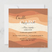 トレンディープロフェッショナルオレンジテラコッタキャンドル気に サンキューカード (裏面)